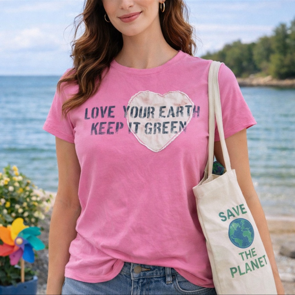 EARTH DAY Pink T-Shirt